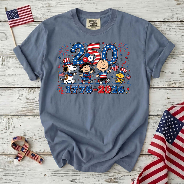 Comfort Colors 250 Years 1776-2026 Patriotic Fireworks Friends T-Shirt