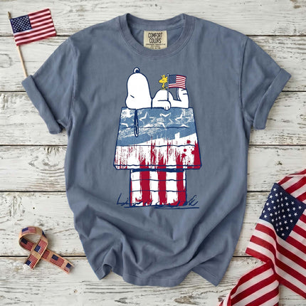 Comfort Colors 250th Anniversary USA Patriotic Doghouse T-Shirt