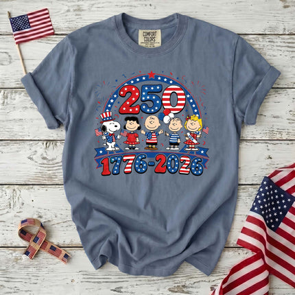 Comfort Colors 1776-2026 250 Years Patriotic Friends Parade T-Shirt