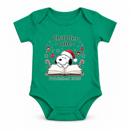 Chapter One Published 2026 Christmas Newborn Outfit Baby Bodysuit
