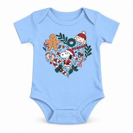 Baby Bodysuit Christmas Gingerbread Candy Cane Festive Outfit