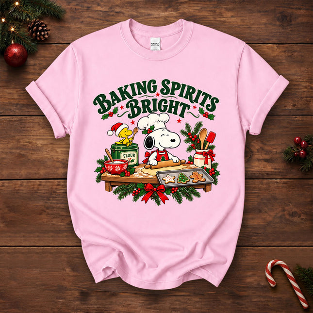 Baking Spirits Bright Christmas Cookie Baking T-Shirt
