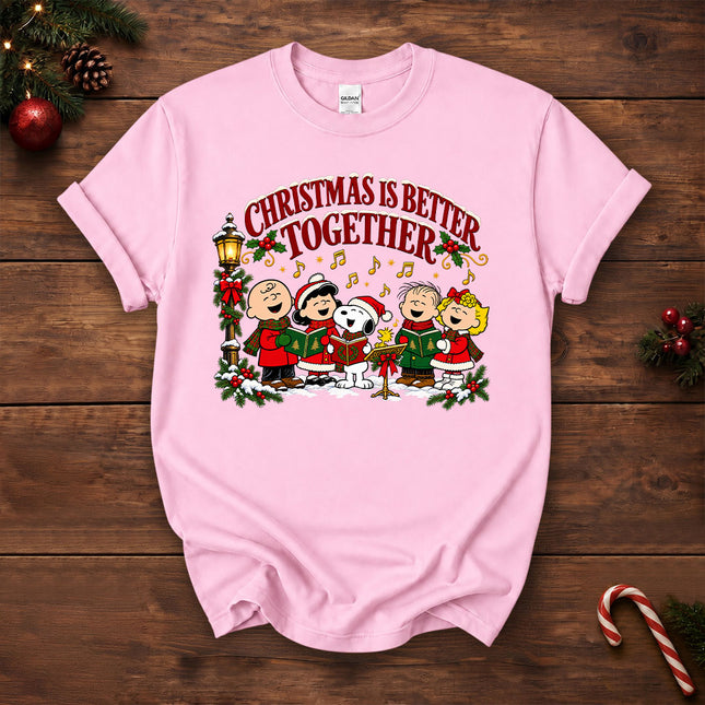 Christmas Is Better Together Caroling Holiday T-Shirt