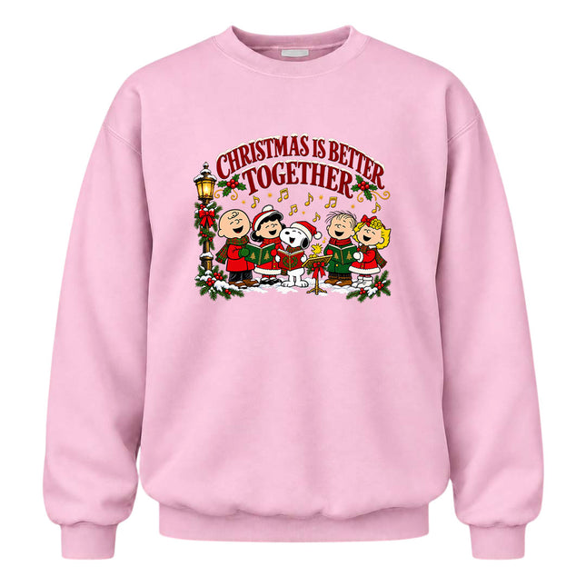 Christmas Is Better Together Caroling Holiday Sweatshirt