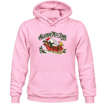 Sleigh All Day Christmas Sleigh Ride Hoodie