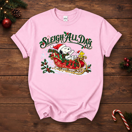 Sleigh All Day Christmas Sleigh Ride T-Shirt
