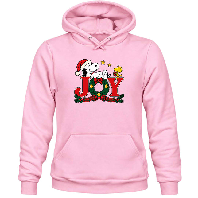 Christmas Joy Wreath Festive Holiday Hoodie