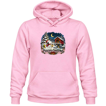 Peaceful Christmas Snowy Covered Bridge Winter Wonderland Hoodie