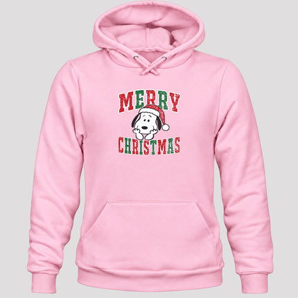 Merry Christmas Vintage Distressed Santa Hat Hoodie