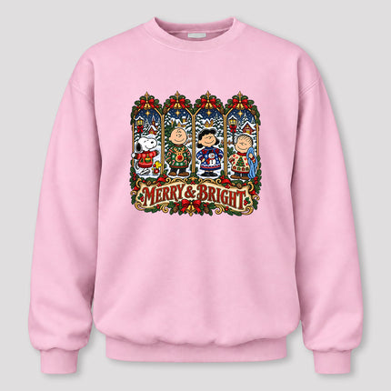 Merry and Bright Christmas Winter Village Sweatshirt