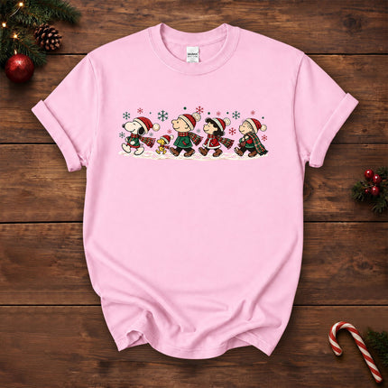 Christmas Friends Winter Walk Holiday T-Shirt