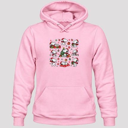 Christmas Santa Hat Holiday Gift Collage Hoodie