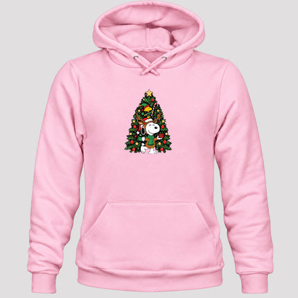 Christmas Tree Reindeer Antlers Festive Gift Hoodie