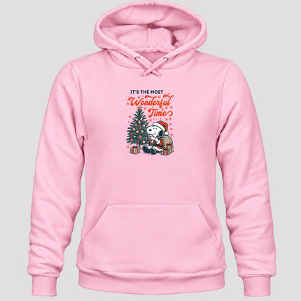 Most Wonderful Time Christmas Tree Holiday Gifts Hoodie