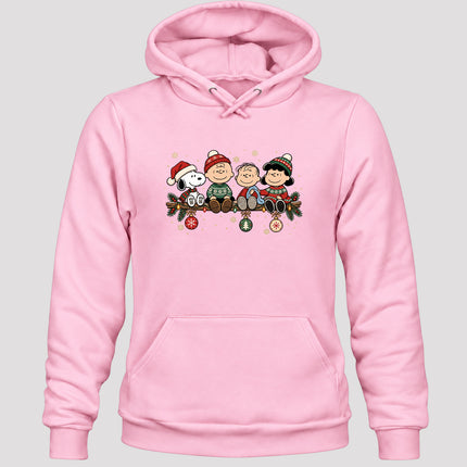 Cozy Christmas Garland Winter Knit Ornaments Hoodie