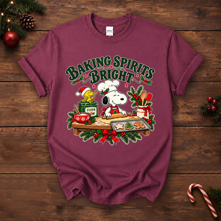 Baking Spirits Bright Christmas Cookie Baking T-Shirt