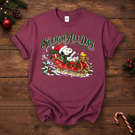 Sleigh All Day Christmas Sleigh Ride T-Shirt