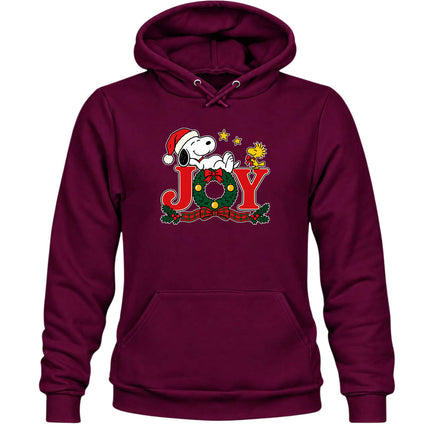 Christmas Joy Wreath Festive Holiday Hoodie
