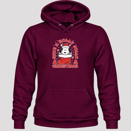 Have A Holly Jolly Christmas Retro Stocking Hoodie
