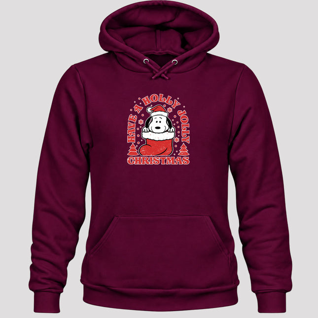 Have A Holly Jolly Christmas Retro Stocking Hoodie