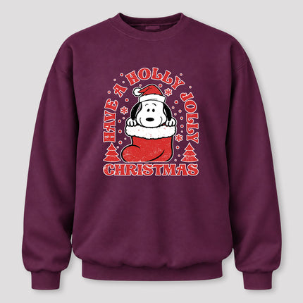 Have A Holly Jolly Christmas Retro Stocking Sweatshirt