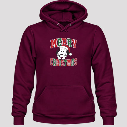 Merry Christmas Vintage Distressed Santa Hat Hoodie