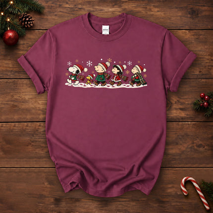 Christmas Friends Winter Walk Holiday T-Shirt