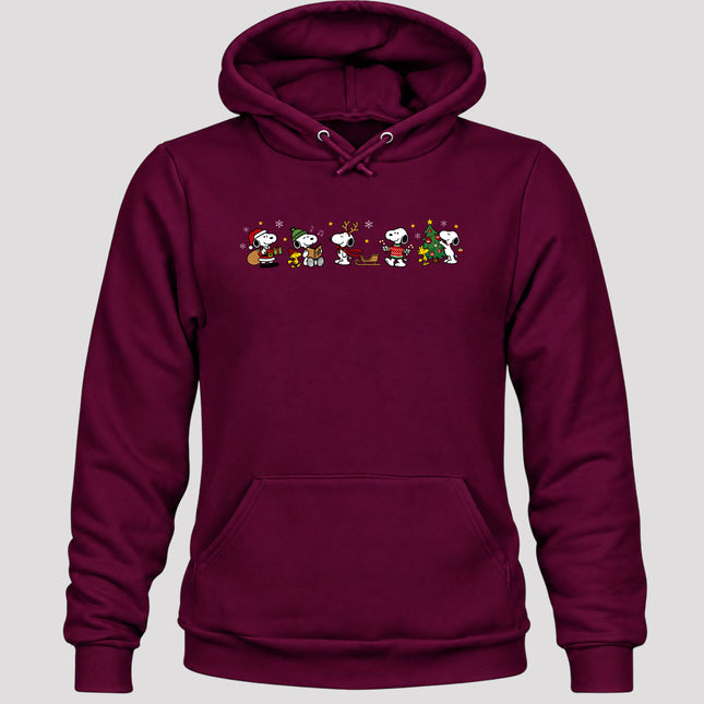 Christmas Holiday Moments Gifts Carols Sleigh Tree Hoodie