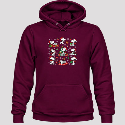 Christmas Santa Hat Holiday Gift Collage Hoodie