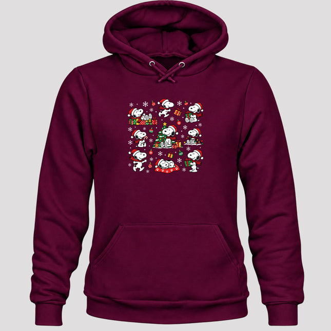 Christmas Santa Hat Holiday Gift Collage Hoodie