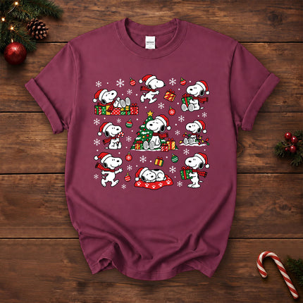 Christmas Santa Hat Gift Pattern T-Shirt