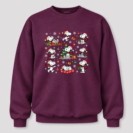Christmas Santa Hat Gift Collage Sweatshirt