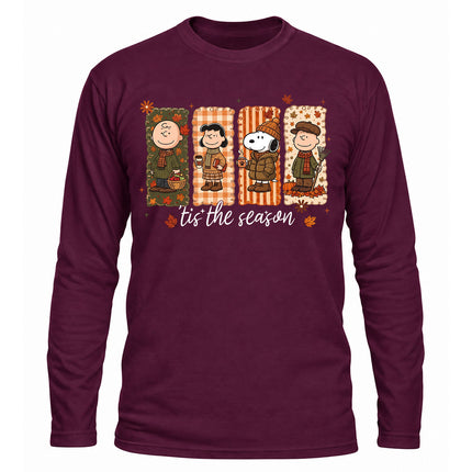 Tis The Season Fall Harvest Cozy Autumn Long Sleeve T-Shirt