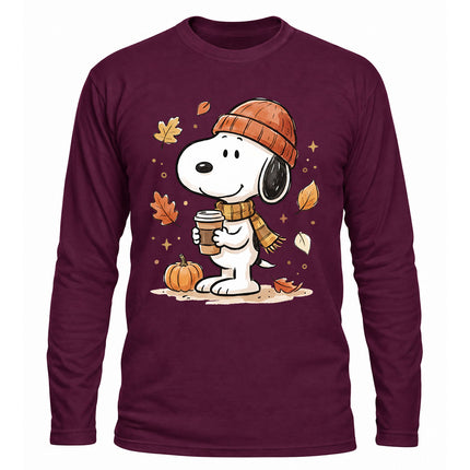 Fall Coffee Pumpkin Cozy Autumn Long Sleeve T-Shirt
