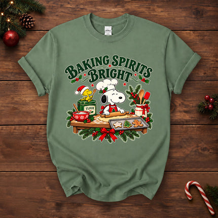 Baking Spirits Bright Christmas Cookie Baking T-Shirt
