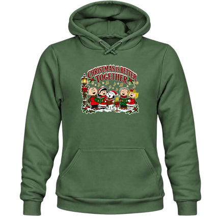 Christmas Is Better Together Festive Caroling Hoodie