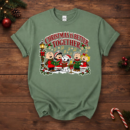 Christmas Is Better Together Caroling Holiday T-Shirt