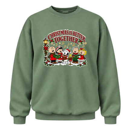 Christmas Is Better Together Caroling Holiday Sweatshirt