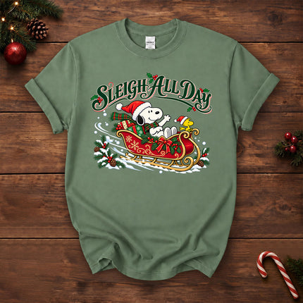 Sleigh All Day Christmas Sleigh Ride T-Shirt
