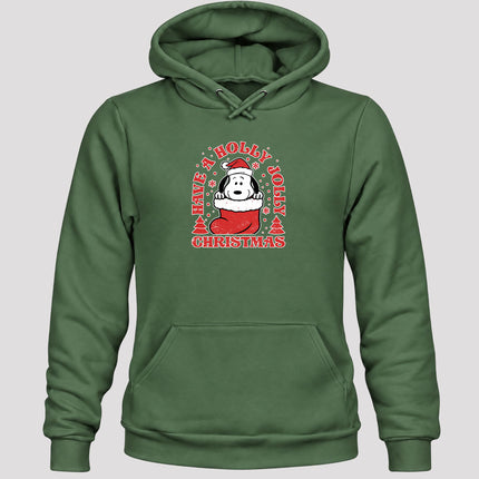 Have A Holly Jolly Christmas Retro Stocking Hoodie