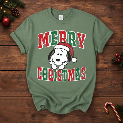 Merry Christmas Vintage Distressed Holiday T-Shirt