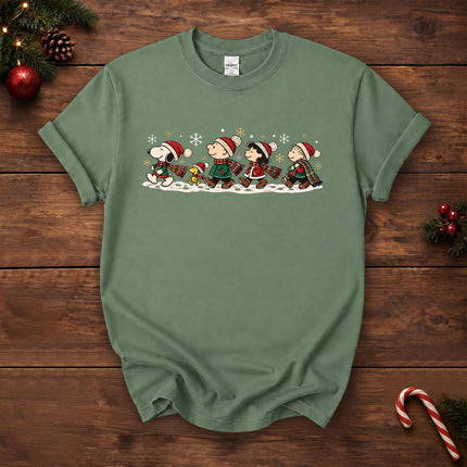 Christmas Friends Winter Walk Holiday T-Shirt
