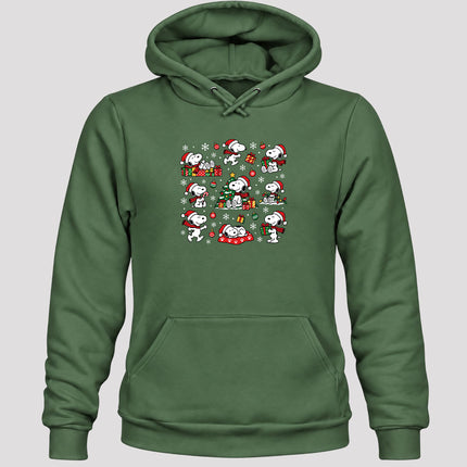 Christmas Santa Hat Holiday Gift Collage Hoodie