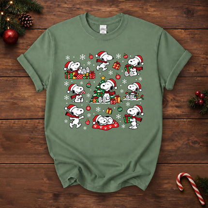 Christmas Santa Hat Gift Pattern T-Shirt