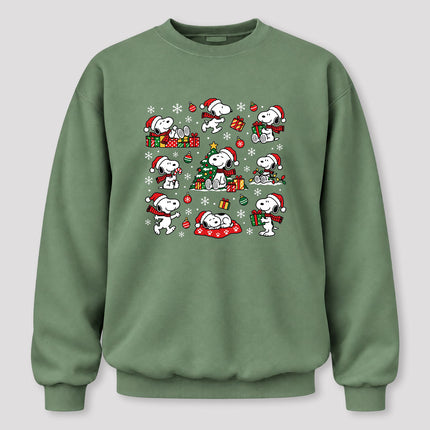 Christmas Santa Hat Gift Collage Sweatshirt