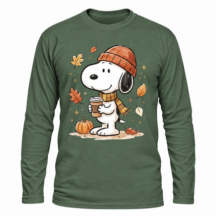 Fall Coffee Pumpkin Cozy Autumn Long Sleeve T-Shirt