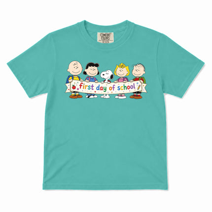 Comfort Colors First Day of School Back To School Friends Kid T-Shirt