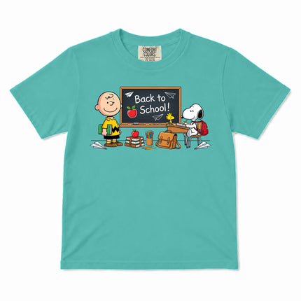 Comfort Colors Back To School Classroom Blackboard First Day Kid T-Shirt