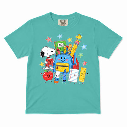 Comfort Colors Back To School Backpack School Supplies Kid T-Shirt