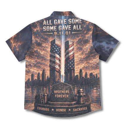 25th Patriot Day One Nation Remembers 9/11 Memorial Tribute Hawaiian Shirt